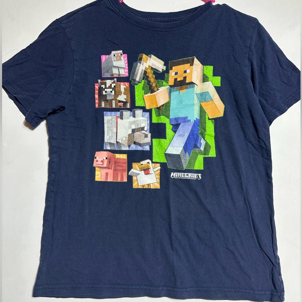 Kids Navy Blue Graphic T-Shirt